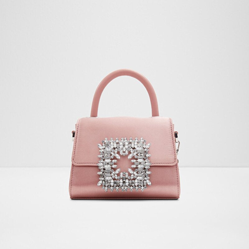 ALDO Lazurda embellished mini crossbody bag (pink)