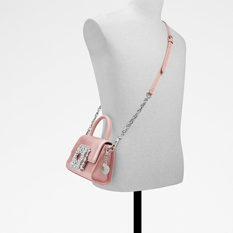 ALDO Lazurda embellished mini crossbody bag (pink)