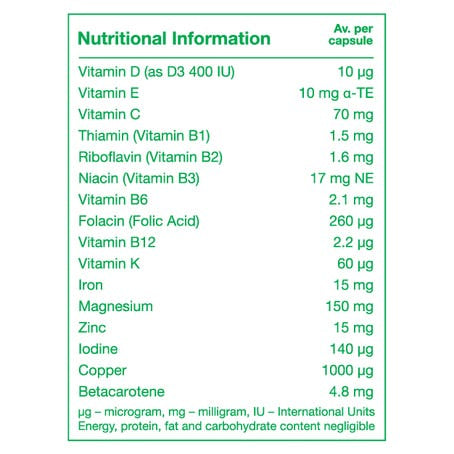 Vitabiotics Pregnacare Multivitamins & Multimineral for Women 30 Capsules