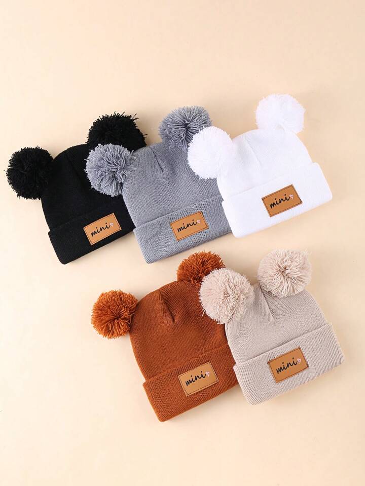 SHEIN 5 pieces Baby Winter Hat Warm Toddler Beanies