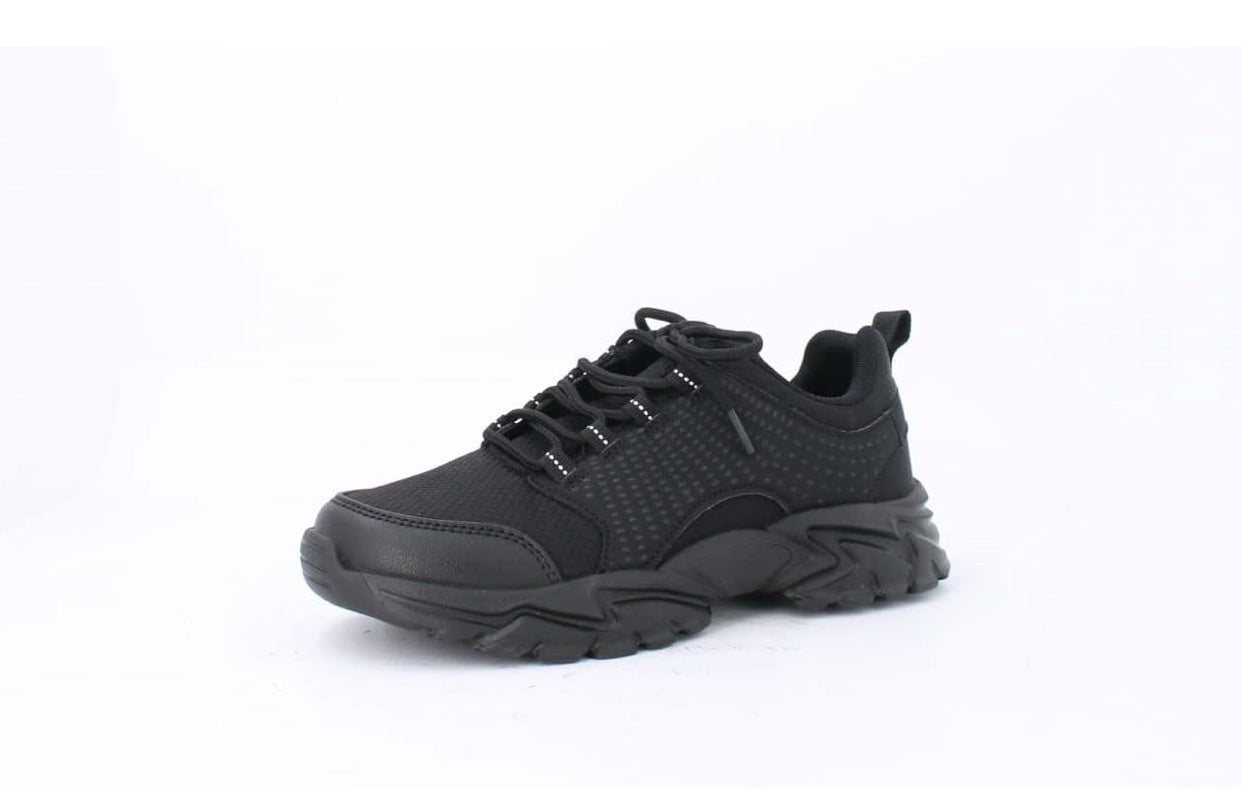 Milano Boys Talon Black Trainers
