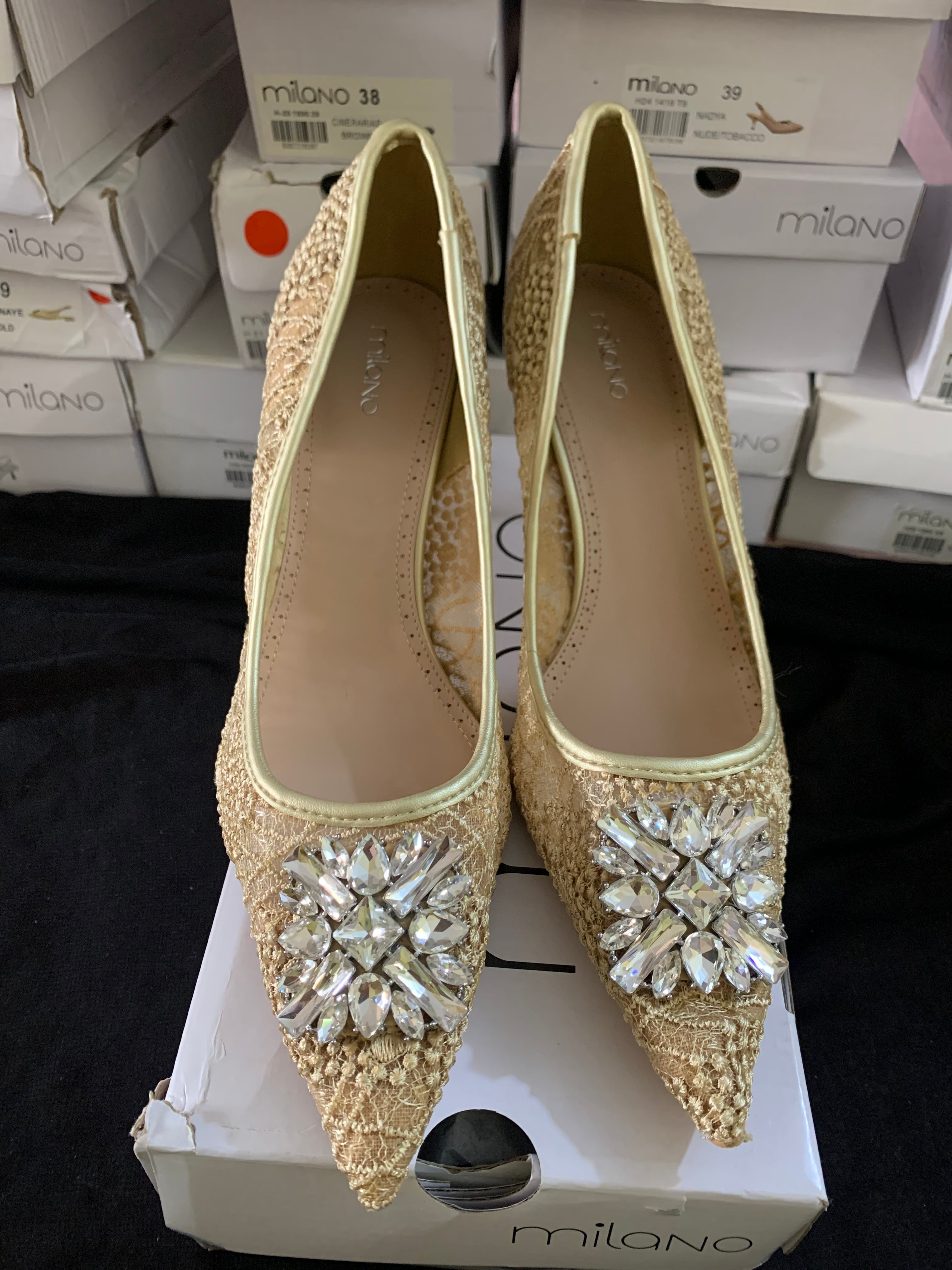 MILANO SOPEE GOLD HEELS