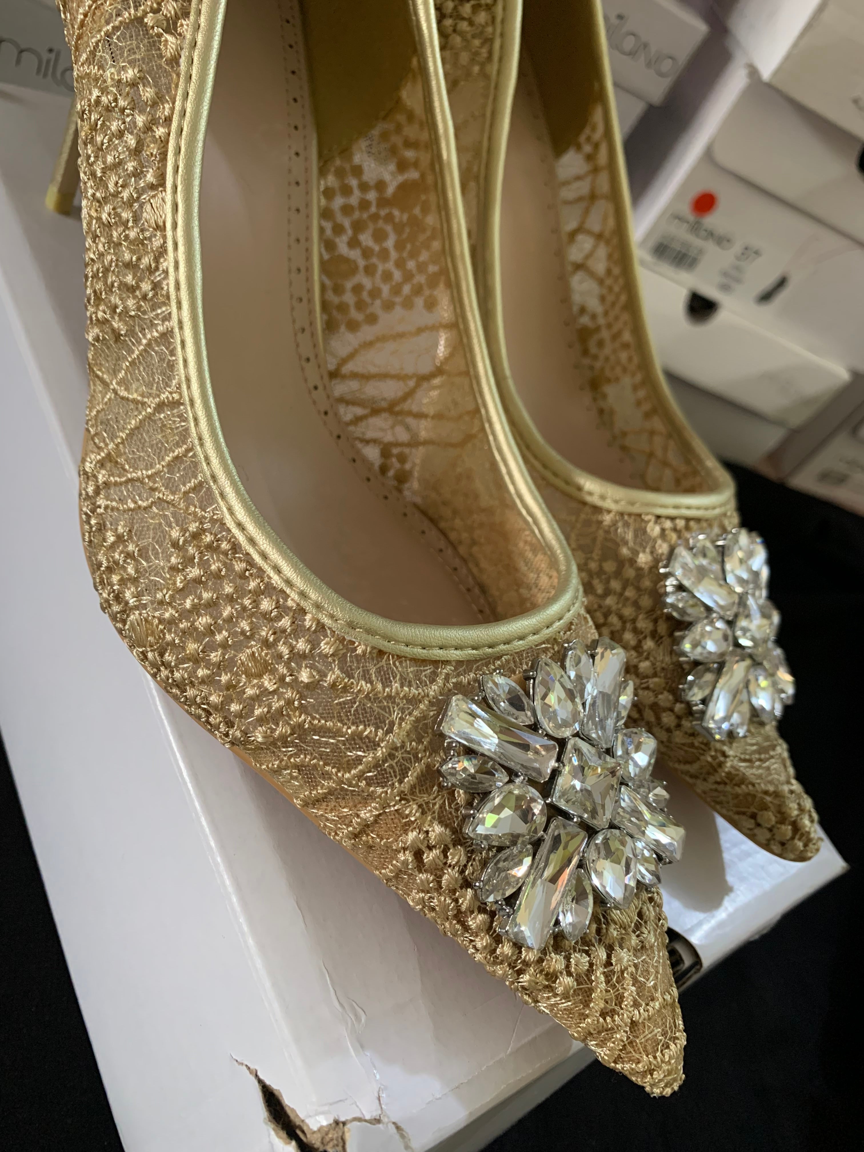 MILANO SOPEE GOLD HEELS