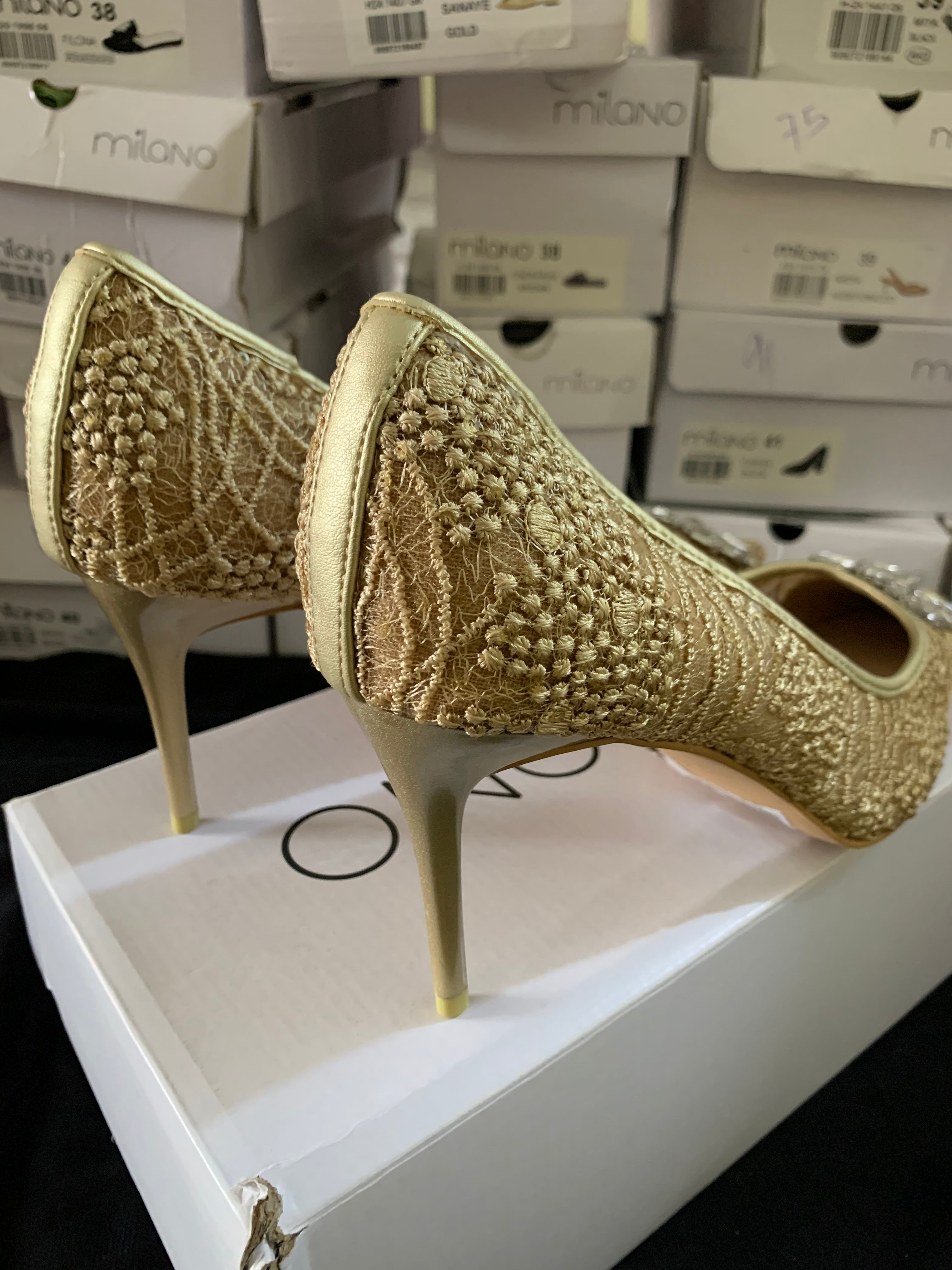 MILANO SOPEE GOLD HEELS