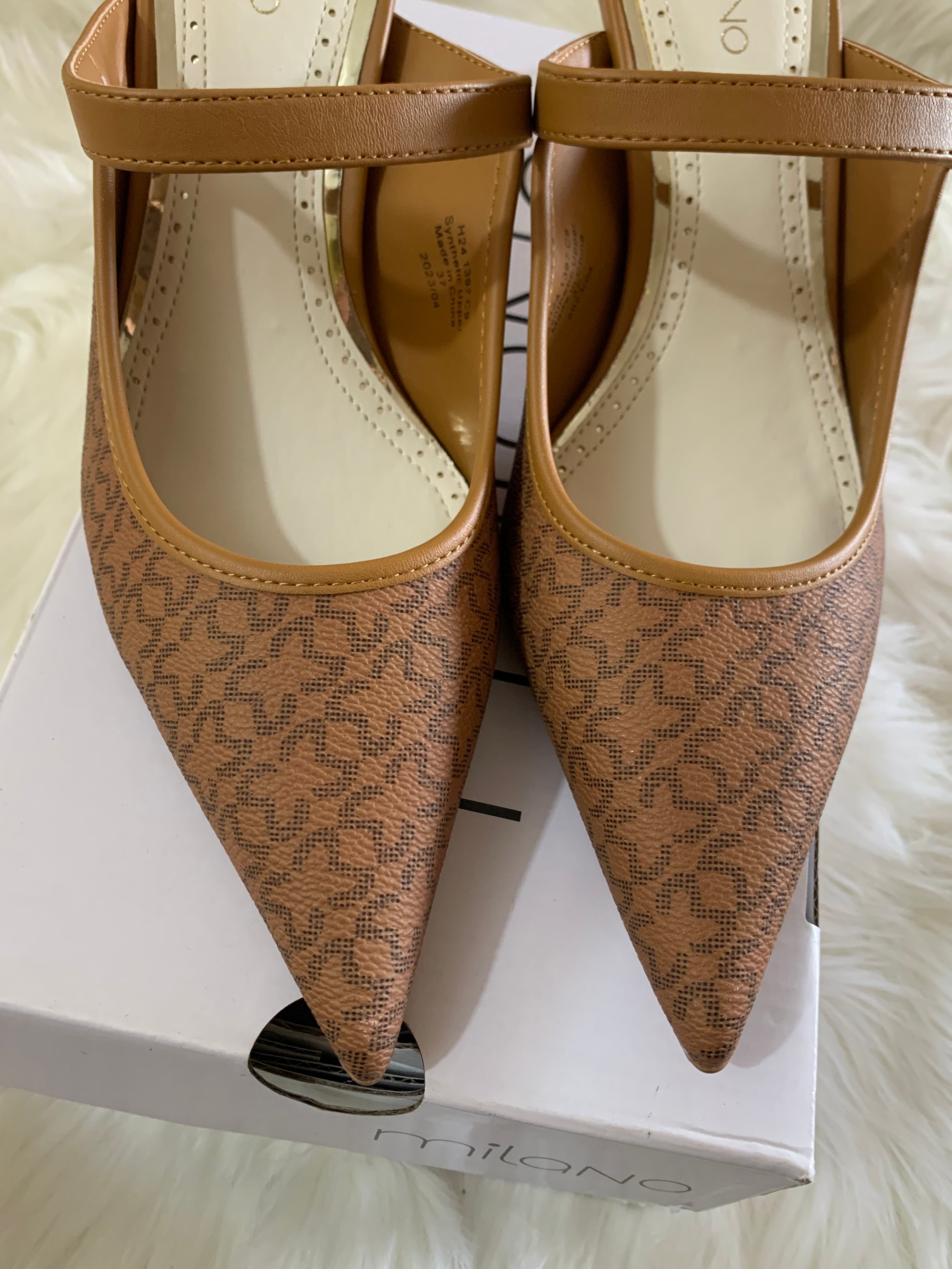 MILANO AVANA CAMEL PUMPS HEELS