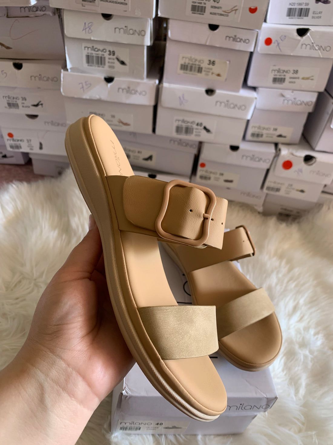 Milano CALATHEA camel FLATS