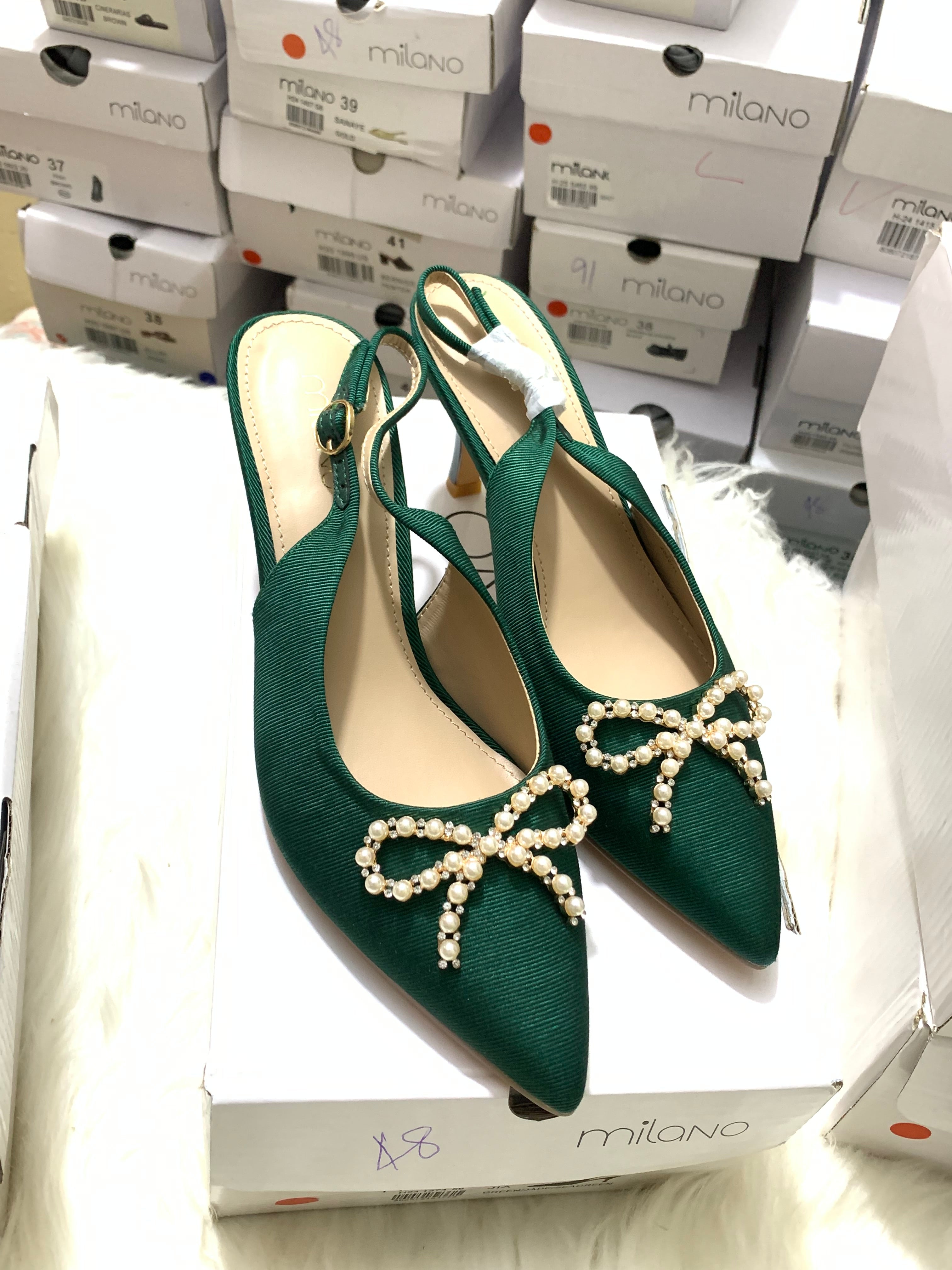 MILANO JIA green PUMPS HEELS