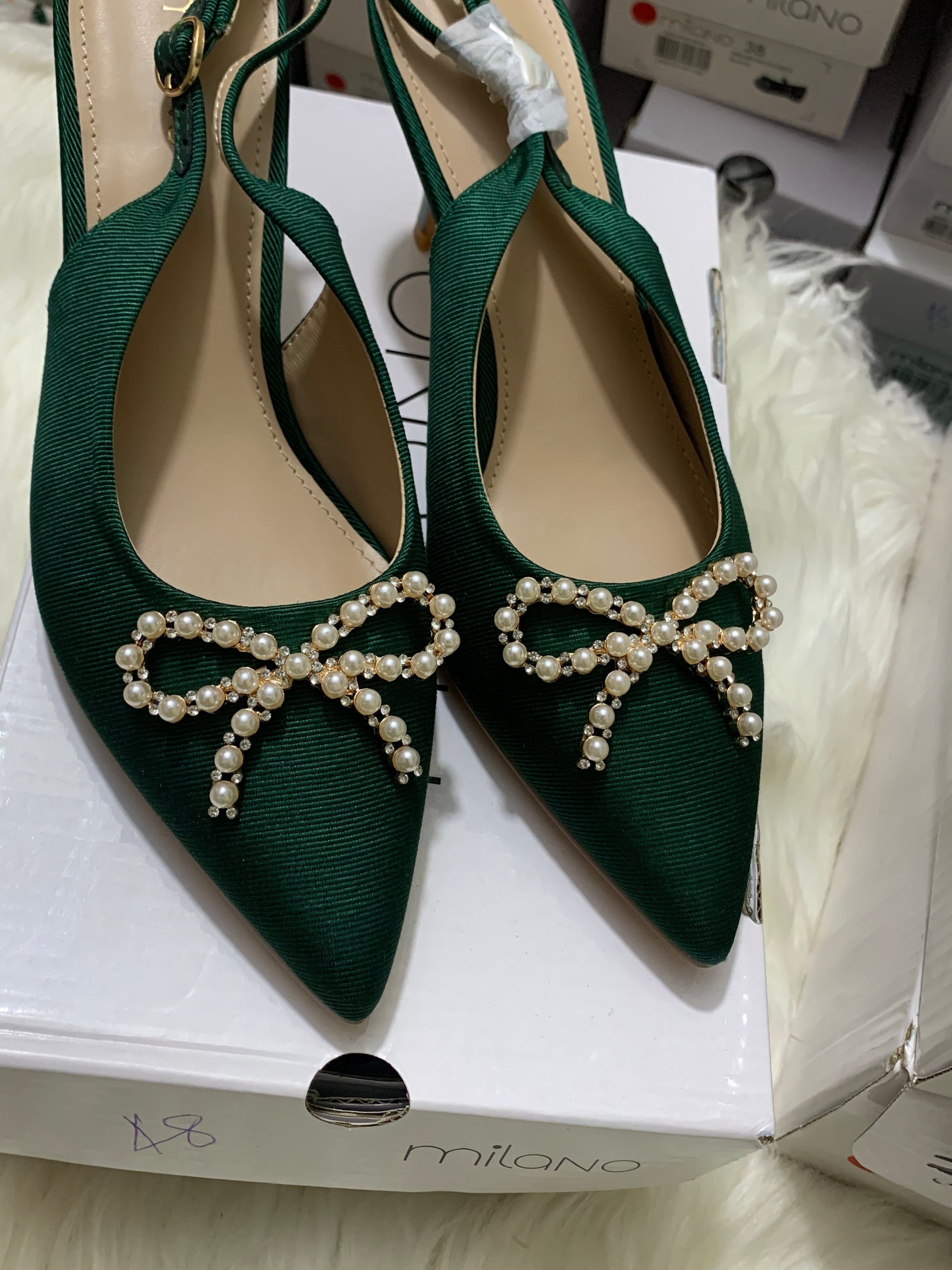 MILANO JIA green PUMPS HEELS