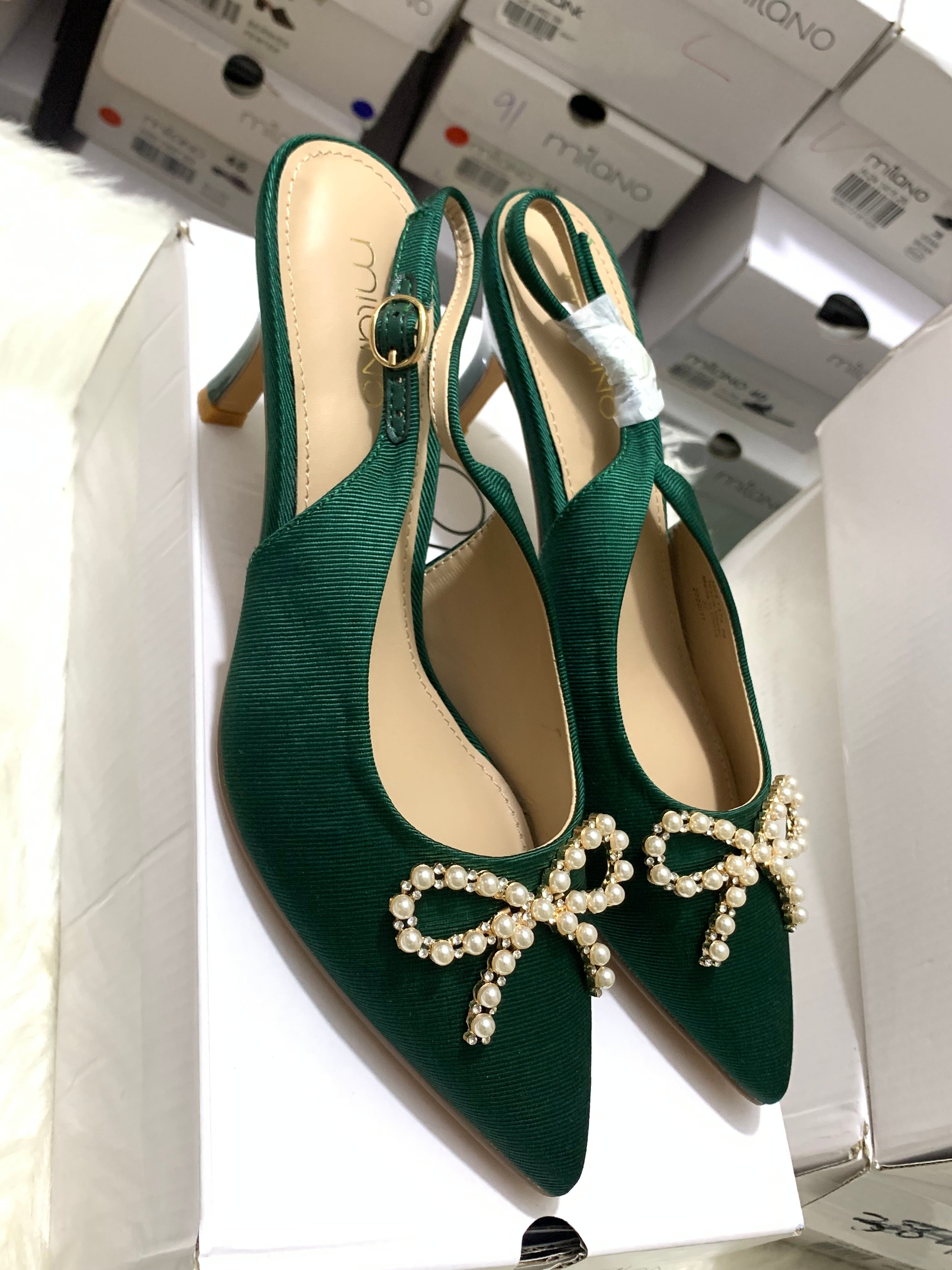 MILANO JIA green PUMPS HEELS