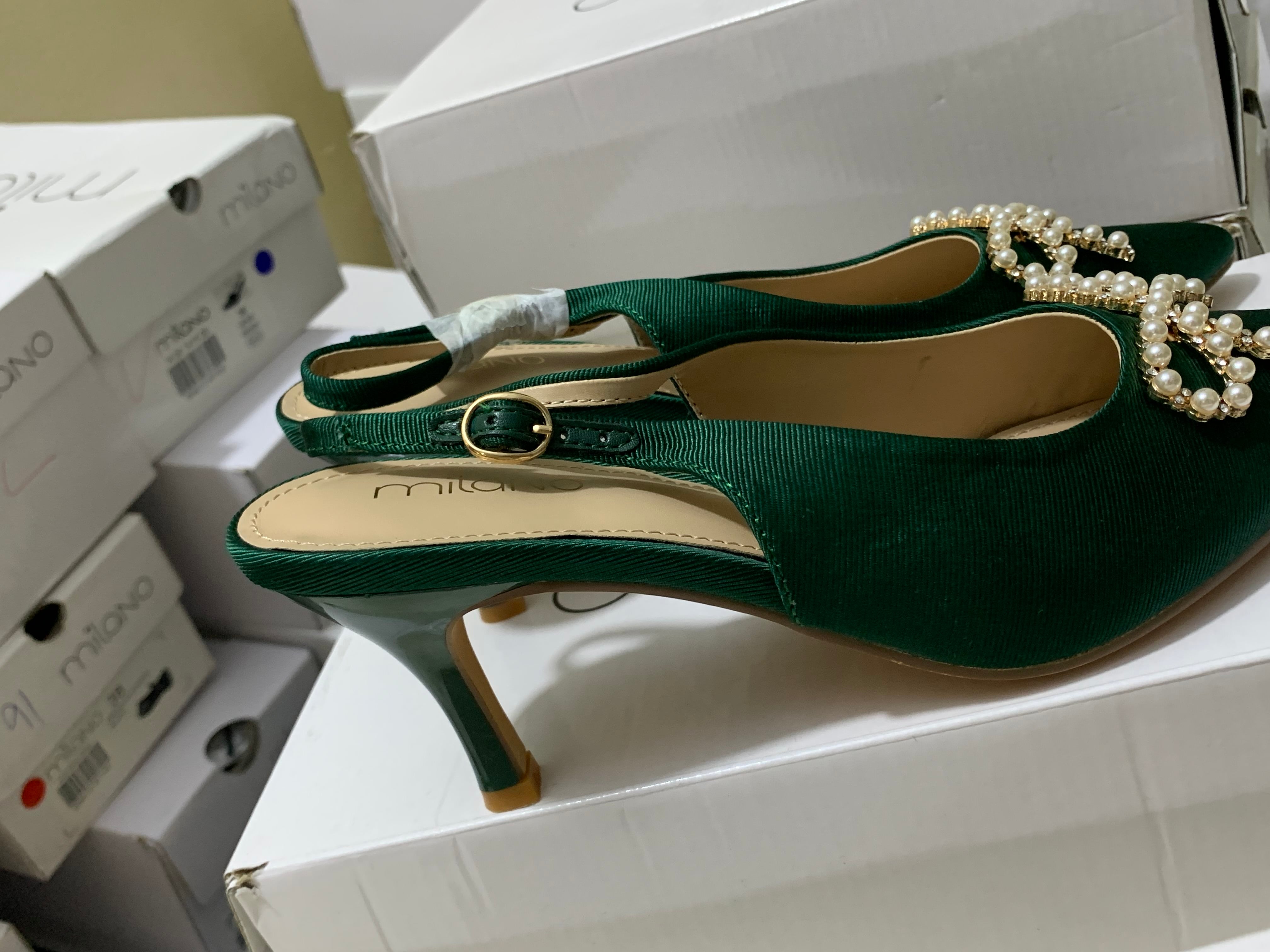 MILANO JIA green PUMPS HEELS