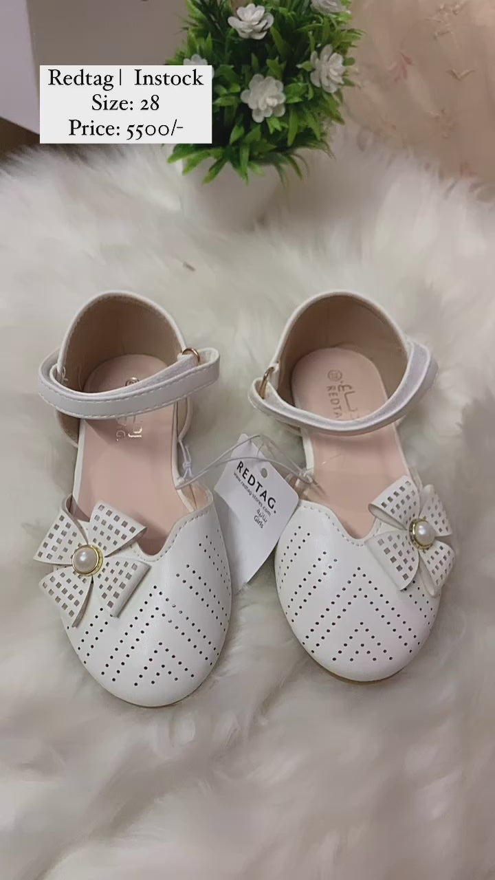 Redtag Kids’ Girls white cute shoes